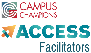 The words Campus Champions ACCESS Facilitators
